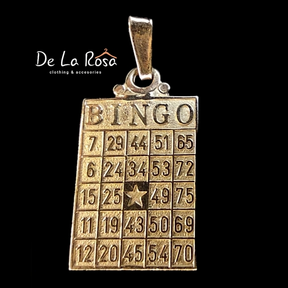 Jewelry - 14K Bingo Card Pendant